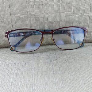 Carolina Herrera Women Eyeglasses VHE096K Burgundy Frame 55[]16 135 Glasses